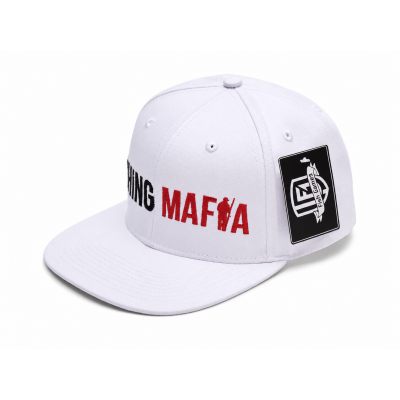 Бейсболка с прямым  козырьком, цвет Белый FishingMafia