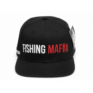 Бейсболка с прямым  козырьком, цвет Черный FishingMafia